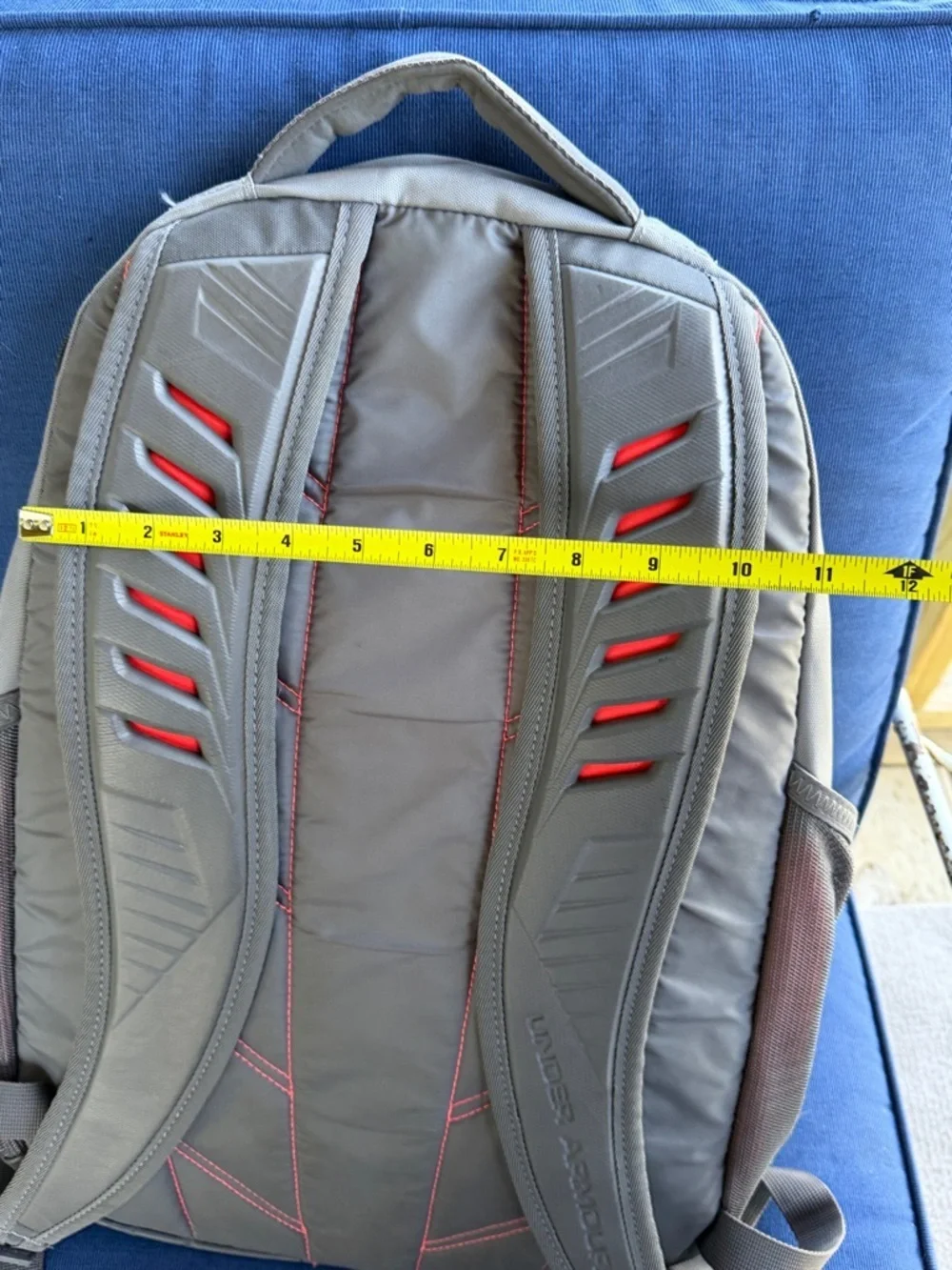 Under Armour Gray and Red Athletic Backpack